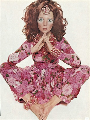 Hippie Couture - Dress by Ken Scott photographed by David Bailey for Vogue Italia, 1969
