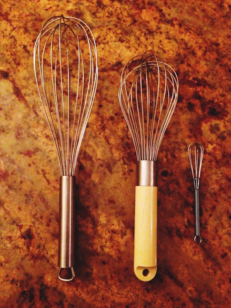 3 whisks